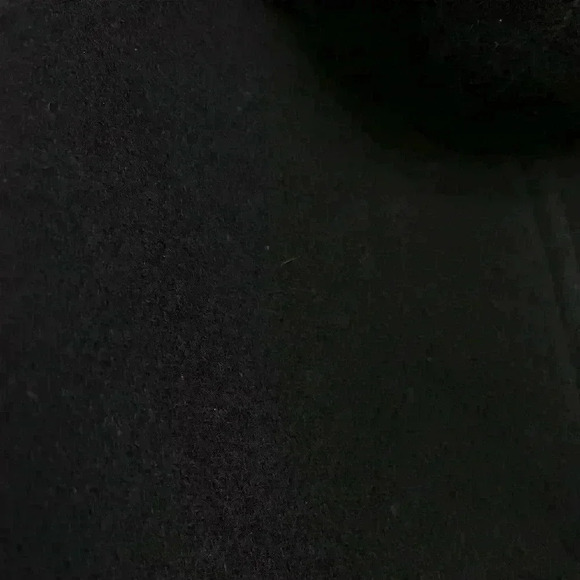 J. Crew Chateau Parka Stadium Cloth Wool Blend Coat Trim Fur Black Size 4 - Picture 7 of 13